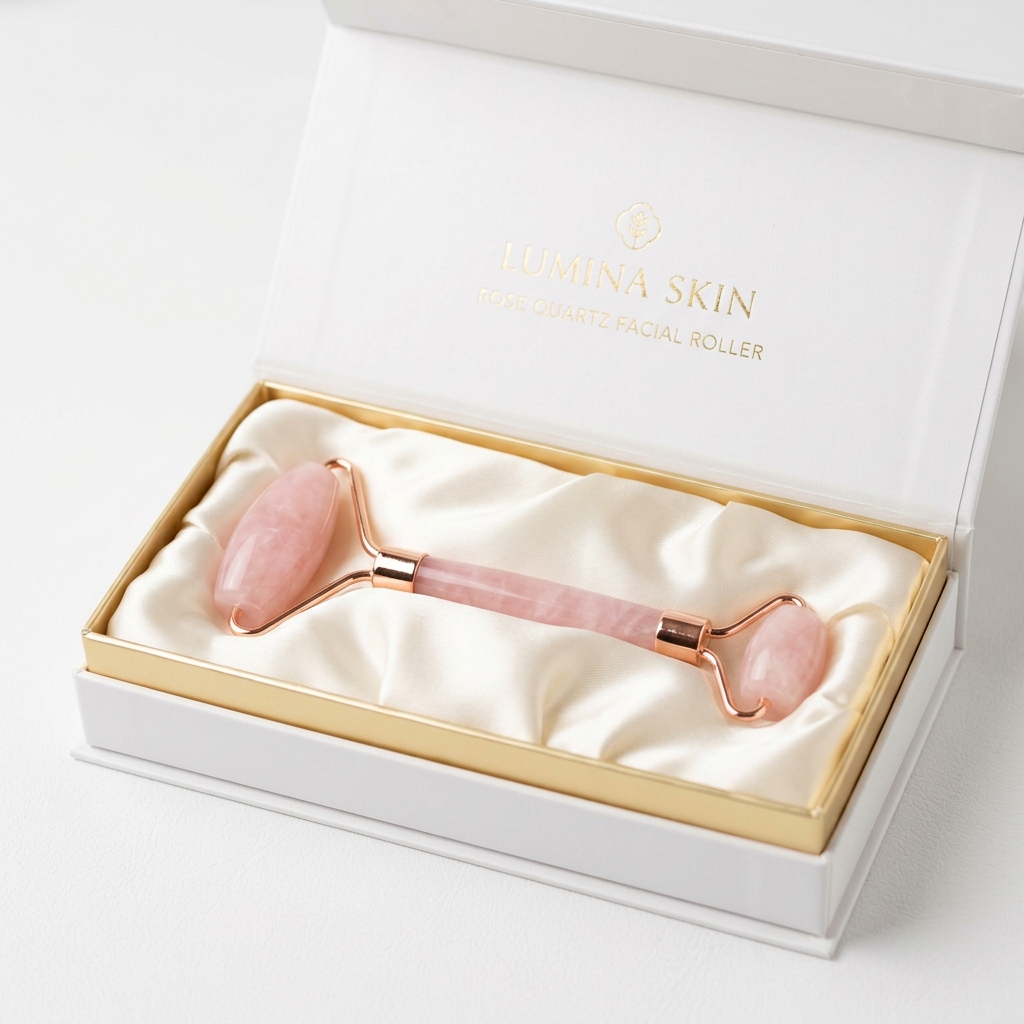 Massageador Facial Vibratório de Quartzo Rosa - Imagem 2