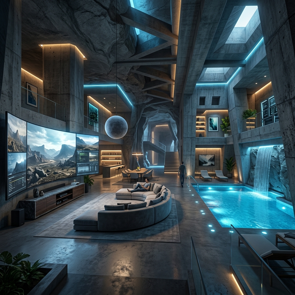 Bunker Subterrâneo de Luxo Anti-Apocalipse