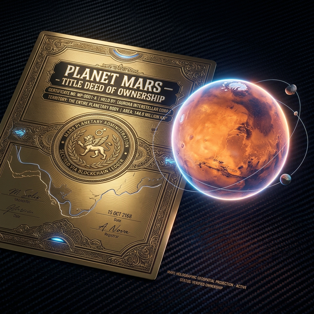 Escritura de Propriedade do Planeta Marte