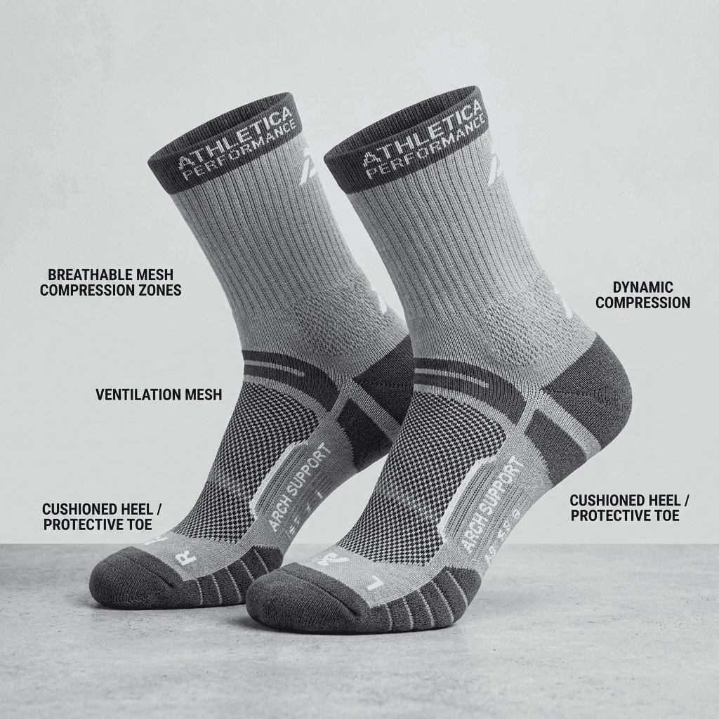 Par de Meias de Alta Performance para Corrida Pro-Sox